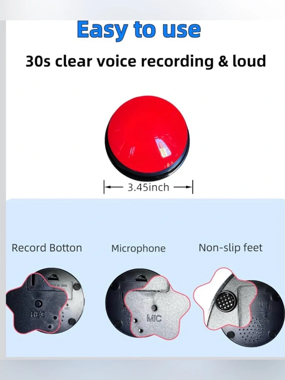 ZUMEHU-Dog Talking Buttons, 6 Colors Dog Buttons for Communication (NIB)